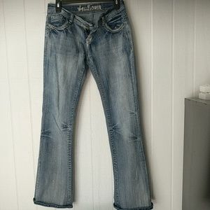 Light denim jeans